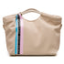 Borsa a mano beige con strisce multicolore Swish Jeans, Borse e accessori Donna, SKU b512000222, Immagine 0